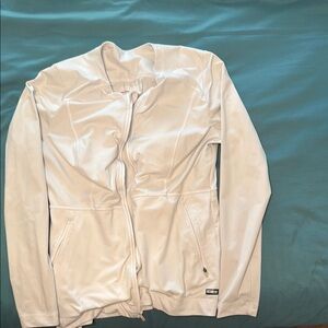 White scrub jacket